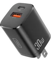 Comprar Cargador Usb C, Iniu 30w Carga Rápida De Doble Puerto Usb-c Color Negro