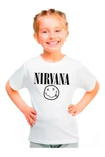 Polera Banda Musical Nirvana Niñas/niños/jovenes