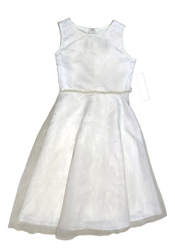 Vestido Blanco Con Saquillo Para Niña Primera Comunión 