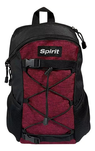 Mochila Spirit Action Small Bordo Con Negro