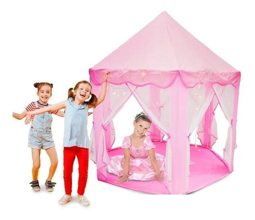 Tenda Iluminada C/ Luzes Led Barraca Infantil Casinha Menina