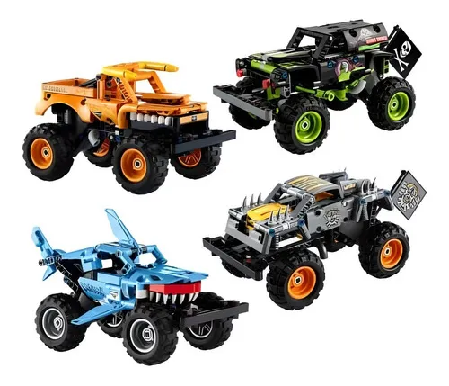 Vehículos Colección 4 En 1 Technic Monster Jam Lego Cantidad De Piezas 947