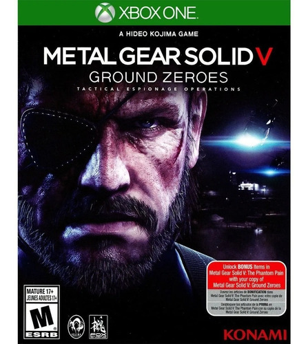 Videojuego Metal Gear Solid V Ground Zeroes Xbox One 