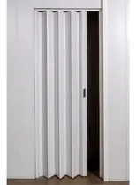 Comprar Puerta Plegadiza Reforzada Blanca Pvc 10mm Completa 0,85x2m