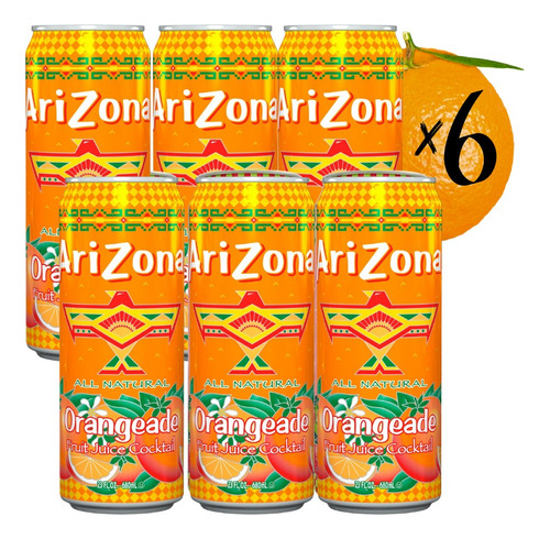 Jugo Arizona - Naranja - 680ml - Pack X 6