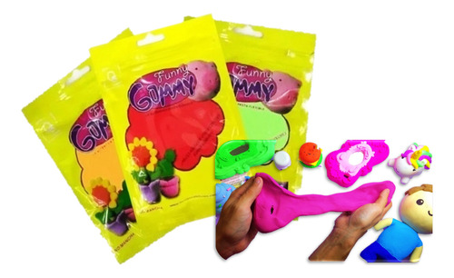 100 Slime Fomy Moldeable Arcilla Masa Juguete Didáctico Fies Surtidos