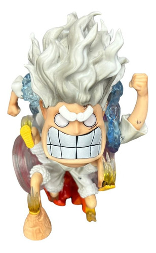 Mini Figura Luffy Nika Gear V 8cm - One Piece