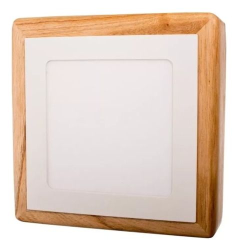 Plafon Panel Led Marco Madera Paraiso 24w 32 X 32 Cm  