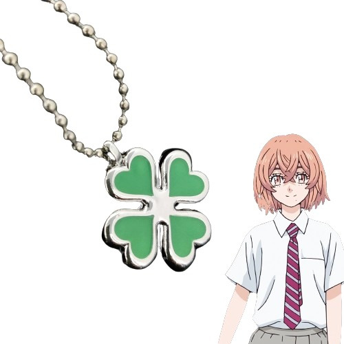 Collar Tokio Revengers Trébol Cuatro Hojasi Hinata Tachibana