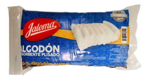 Algodón Absorbente Plisado Jaloma - 3 Bolsas De 50gr