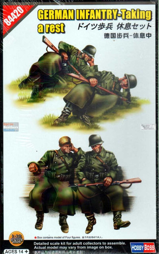 German Infantry-taking A Rest - 1/35 Hobby Boss 84420