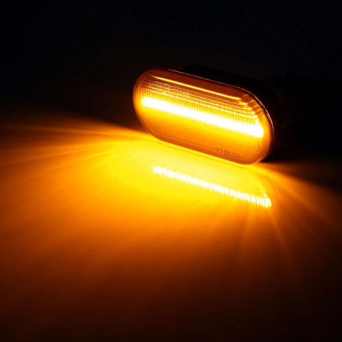 2x Sequential Led Side Signal Marker Light For Vw Golf M Bbv