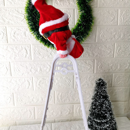 Juguete Eléctrico De Papá Noel Para Escalar Con Escalera