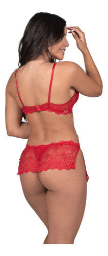 Lingerie Sensual Com Bojo E Calcinha C/ Saia