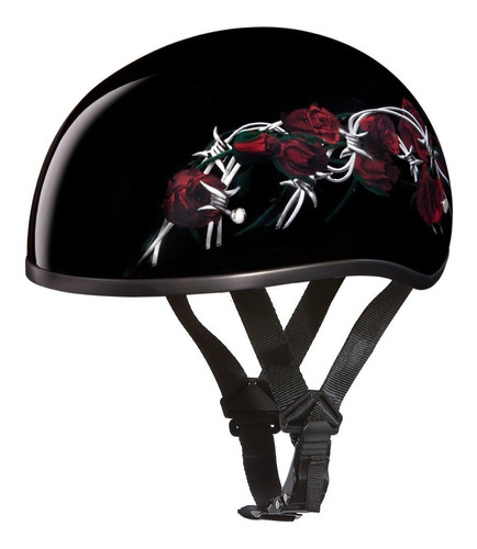 Casco Daytona Helmets - Medio  De Calavera Con Huesos Cr Csc