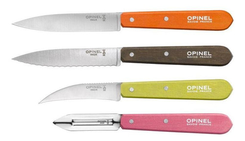 Set Les Essentiels Loft Coloured Stained Birchwood Handle Op