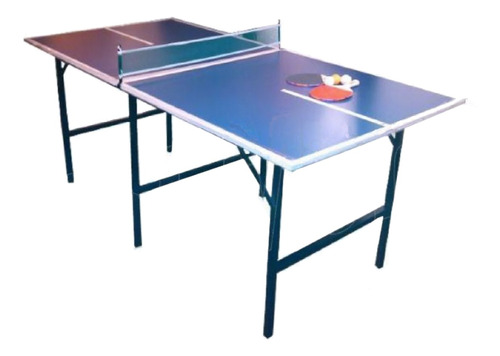 Imagen 1 de 1 de Mesa de ping pong NeLiMonEBa Familiar fabricada en melamina color azul