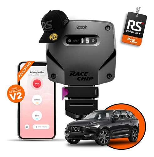 Racechip Volvo Xc60 2.0 T5 R-design Chip De Potência V2 Gts