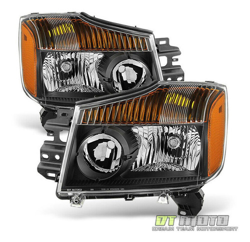 Par Faros Negro Interior Nissan Titan S 2011 5.6l