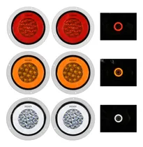 Comprar 6 Plafones Led Redondo 4'' Aro Plasma Gel 3 Función 12-24v 