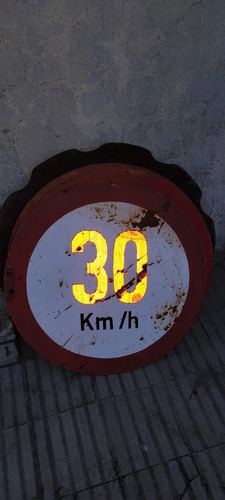 Cartel Señalizacion 30 Kms/hs 50 Cns Diametro No  5