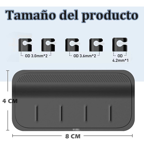 Soporte Con Clips Magnético Para Organizar Cables Escritorio