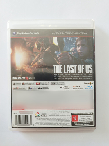 The Last Of Us Jogo De Ps3 (Usado)
