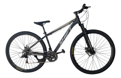 Bicicleta Mtb Rodado 29 Shift Rebel 21v Disco Mecánico Negro L