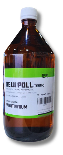 Monomero Termocurado  Ruthinium  New-poll Termo X 1 Litro