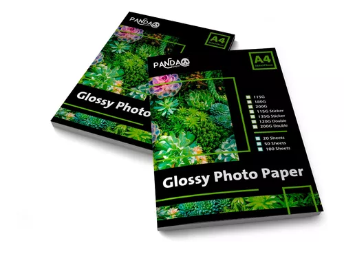 Papel fotográfico brillante glossy 10x15 200gr por 100 hojas - Data Print