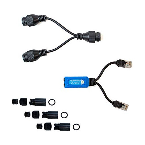 Adaptador Divisor Combinador Poe Ejecuta 2 Camara Ip 1