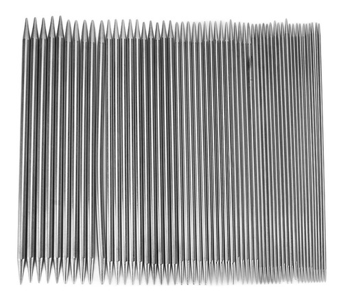 Agulha De Tricô De Ponta Dupla 55pcs Aço Inoxidável