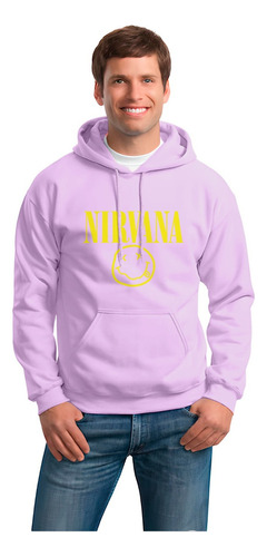 Buzo Hoodie Capota Nirvana Banda De Rock Kurt Cobain Niño