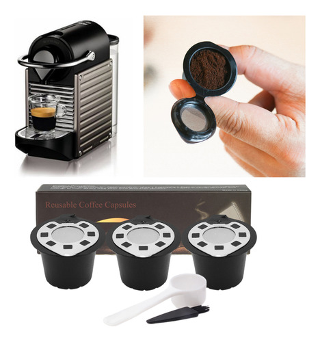 Pacote De Conjunto Para Máquinas Cápsulas De Café Prata