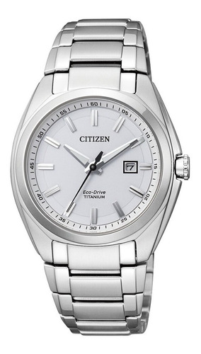 Reloj Citizen Titanium Analog Ew221053a Mujer Color de la malla Plateado Color del bisel Plateado Color del fondo Blanco