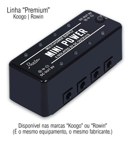 Imagem 7 de 9 de Fonte P/ Pedais De Guitarra Estação 8 Saídas 9v Profissional