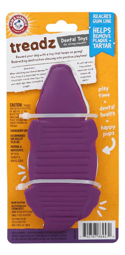 Arm & Hammer Treadz Juguete Dental Para Perro Mini Cocodrilo