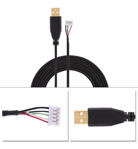Bo Usb Mouse Rzer Ng Originl Rz01-0104 Or Preto