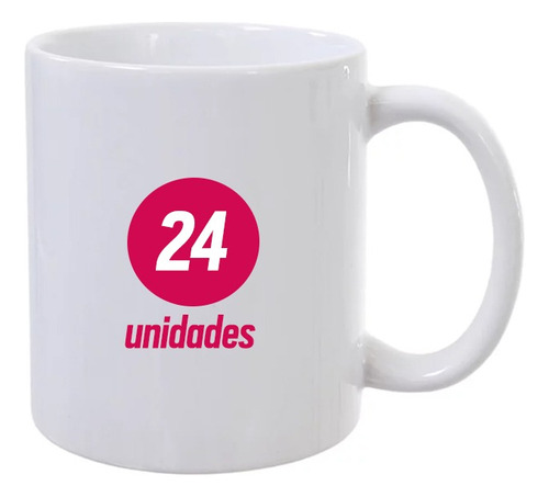 24 Caneca Cerâmica Sublimação Resinada Super Premium Aaa