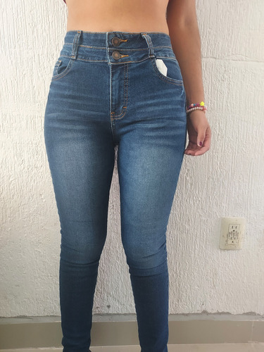 Pantalón Mezclilla Dama Corte Levanta Pompa Jw8365