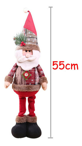 Muñeca De Navidad Santa Claus Muñeca De Felpa De Pie