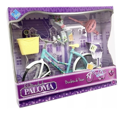 Bicicleta P/ Muñeca Paloma O Barbie C/ Luz 