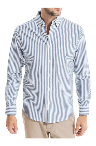 Camisa Nautica Manga Larga De Hombre Wr1818