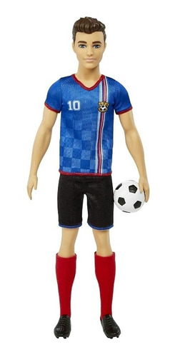 Muñeco Ken Futbolista De Barbie Mattel