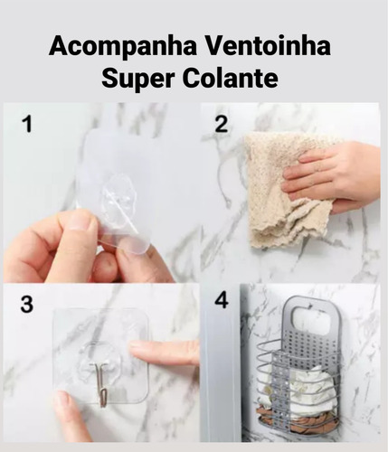Imagem 4 de 6 de Cesto Grande Multiuso Dobrável Roupa Suja Organizador
