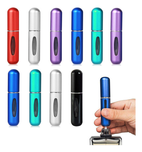 Imagen 6 de 6 de Mini Perfumero Atomizador Portátil Recargable 5 Ml En Barra