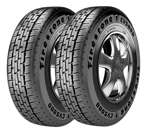 Jogo 2 Pneus Firestone 195/70r15 104/102r Cv5000 8 Lonas