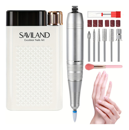 Taladro De Uñas Saviland, 50000rpm, Uñas Acrílicas, Manicura