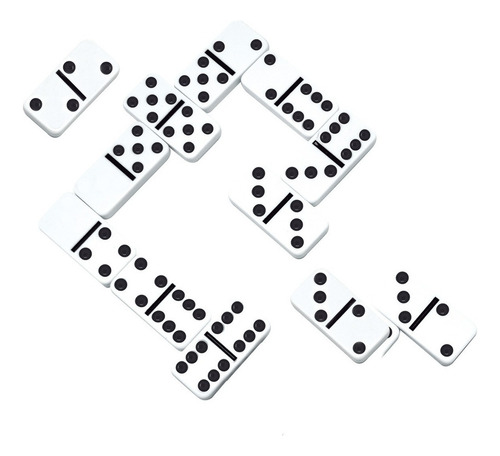 Juego De Mesa Novelty Domino Puntos Doble 6 Con 28 Fichas