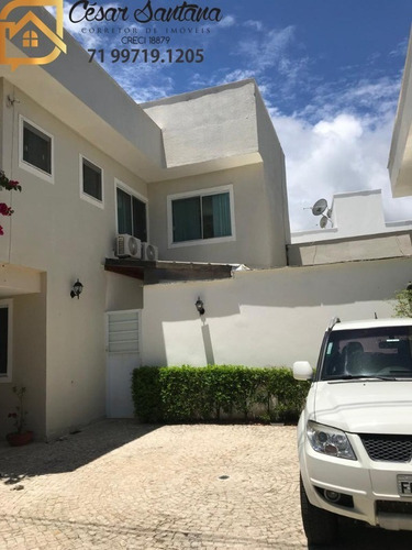 Imagem 2 de 30 de Casa 4 Suítes Em Condomínio Fechado, Buraquinho - Lauro De Freitas - Ca01136 - 70448689